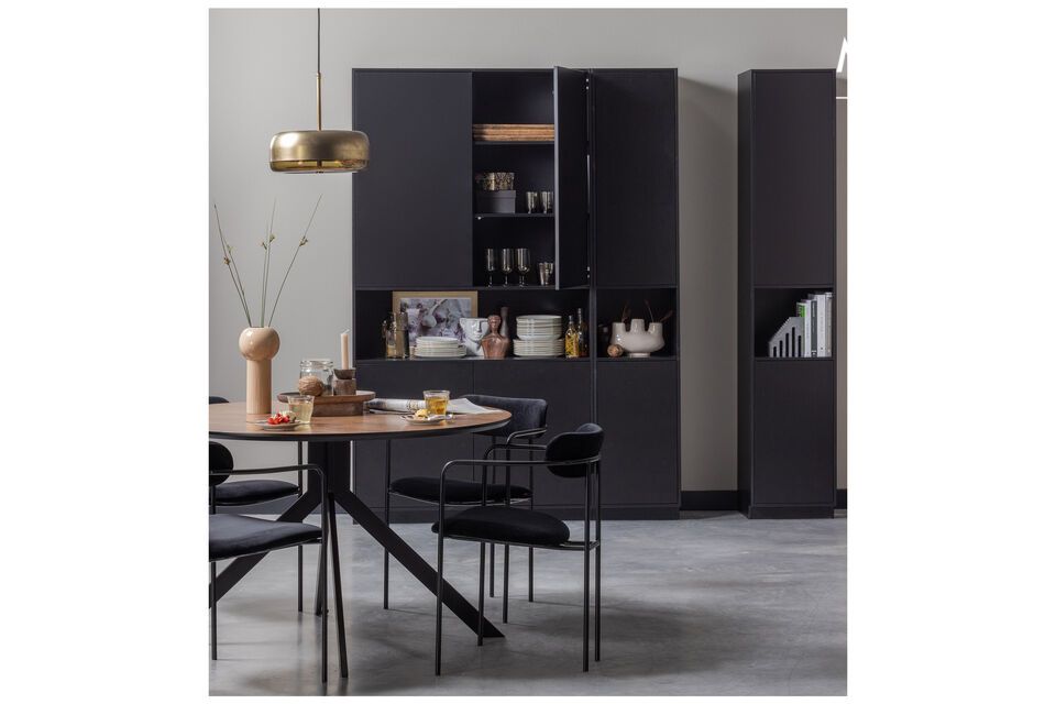 Armoire en bois noir Finca Vogue 210cm - Maison en Woood 
