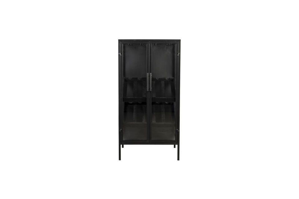 Armoire en bois noir Rob White Label