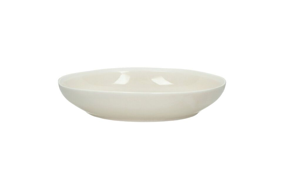 Assiette creuse en porcelaine beige Biscotti Pomax