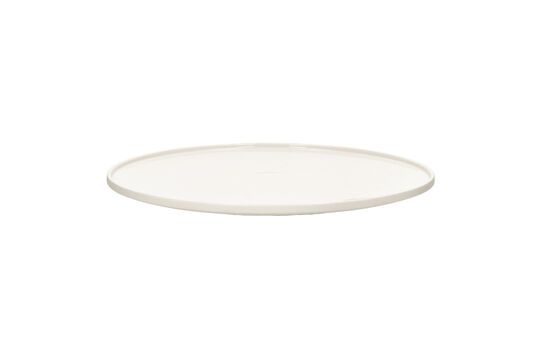 Assiette de présentation en porcelaine blanc Leggero Détouré