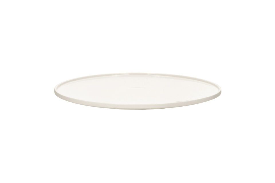 Assiette de présentation en porcelaine blanc Leggero Pomax