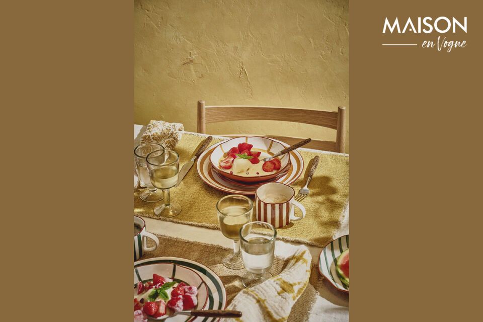 Apportez une touche de soleil à votre table avec notre assiette en porcelaine jaune Mykonos