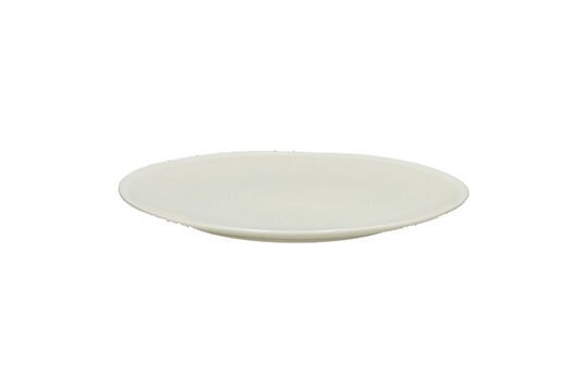 Assiette plate en porcelaine beige Biscotti Détouré