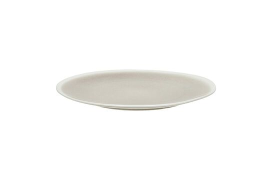 Assiette plate en porcelaine beige foncé Biscotti Détouré