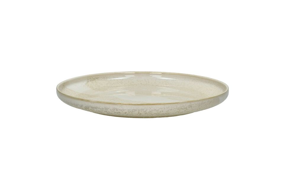 Assiette plate en porcelaine beige Nougat Pomax