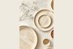 Miniature Assiette plate en porcelaine beige Nougat 2