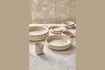 Miniature Assiette plate en porcelaine beige Nougat 4