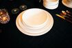 Miniature Assiette plate en porcelaine blanc Leggero 4