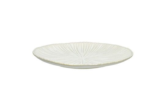 Assiette plate en porcelaine blanc Mysa Détouré