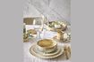 Miniature Assiette plate en porcelaine blanc Mysa 6