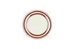 Miniature Assiette plate en porcelaine orange foncé Mykonos 9