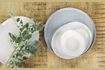 Miniature Assiette plate ovale en porcelaine blanche Porcelino White 2