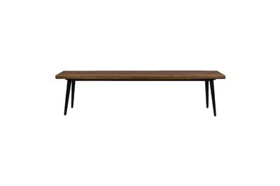 Banquette en rotin Bali avec coussins gris Nordal - 135cm