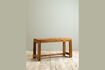 Miniature Banc en bois foncé Extensible 1