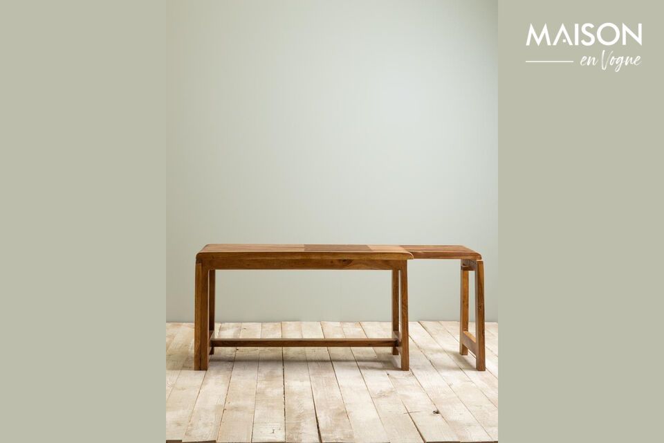 Offrez style et fonctionnalité avec notre banc en bois.