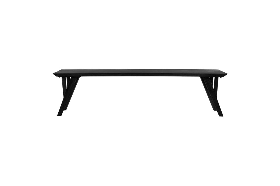 Banc en bois noir H opper Pomax