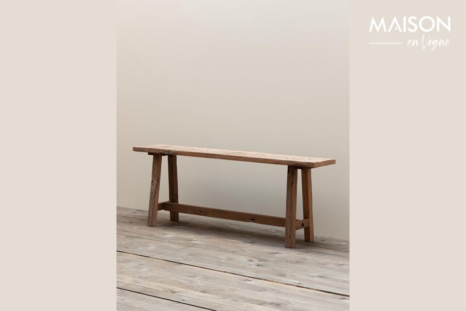 Banc en bois taupe Sandscale Chehoma