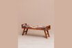 Miniature Banc en coton multicolore Kilim 1