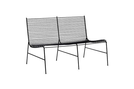 Banc en métal noir String Détouré