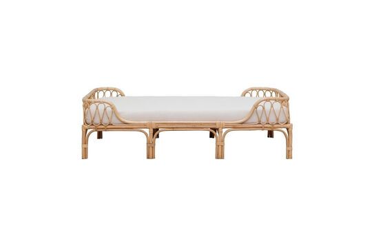 Banc en rotin beige Origan Détouré