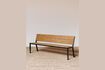 Miniature Banc en teck beige Contemporaine 1