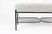 Miniature Banc en tissu gris Milou 6