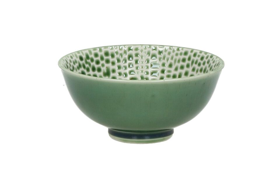 Bol en porcelaine vert Lotus Pomax