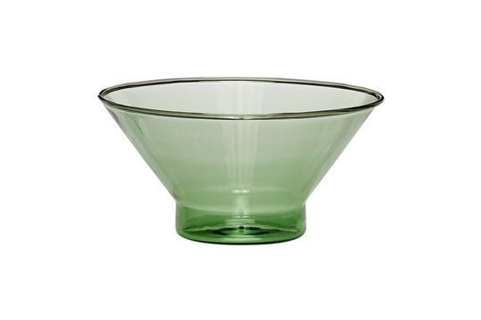 Bol en verre vert Flora