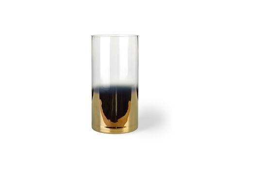 Bougeoir en verre doré Hurricane Détouré