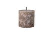 Miniature Bougie en parafine marron Terrazzo 1