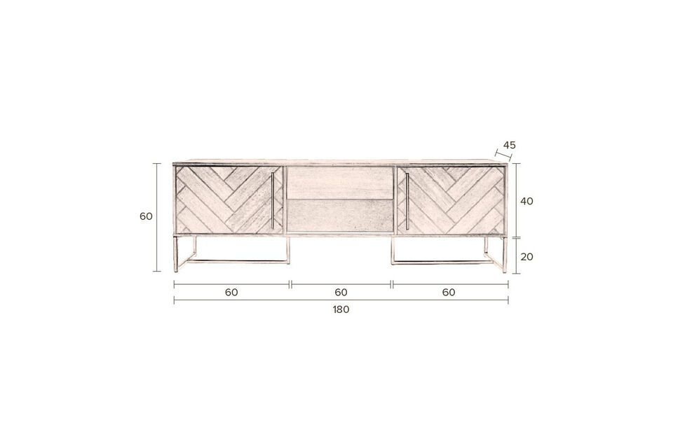 Buffet bas en bois de chêne Class - 12