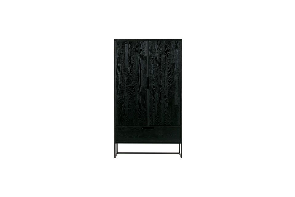 Cabinet 2 portes noir Silas Woood