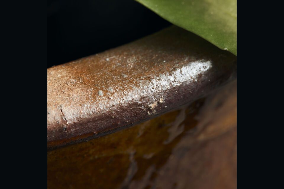 Introduisez un souffle de nature et d\'élégance rustique avec le cache-pot en argile fine Whai