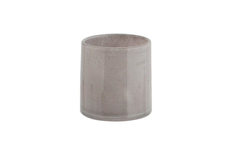 Cache-pot en verre gris H12 Glower Madam Stoltz