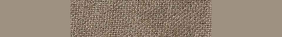 Mise en avant matière Canapé 3 places en tissu taupe Turia