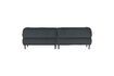 Miniature Canapé 4 places en velours anthracite Lloyd 4