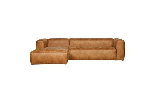 Canapé d'angle gauche en tissu marron Bean