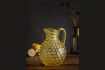 Miniature Carafe en verre jaune Diamant 1