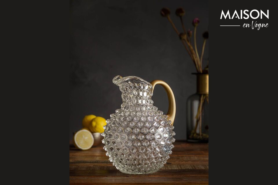 Carafe en verre or Diamant Chehoma