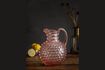 Miniature Carafe en verre rose Diamant 1