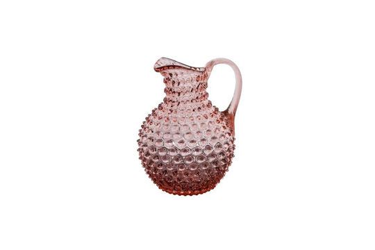 Carafe en verre rose Diamant Détouré