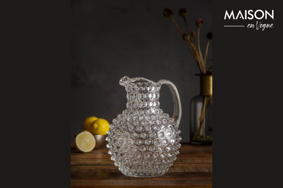 Carafe en verre transparent 2L Diamant Chehoma