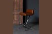 Miniature Chaise de bar en cuir marron Gordon 2