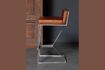 Miniature Chaise de bar en cuir marron Gordon 3