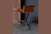 Miniature Chaise de bar en cuir marron Gordon 4