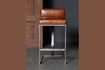 Miniature Chaise de bar en cuir marron Gordon 5