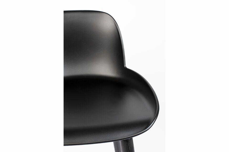 Chaise de bar en plastique noir Albert Kuip - 8