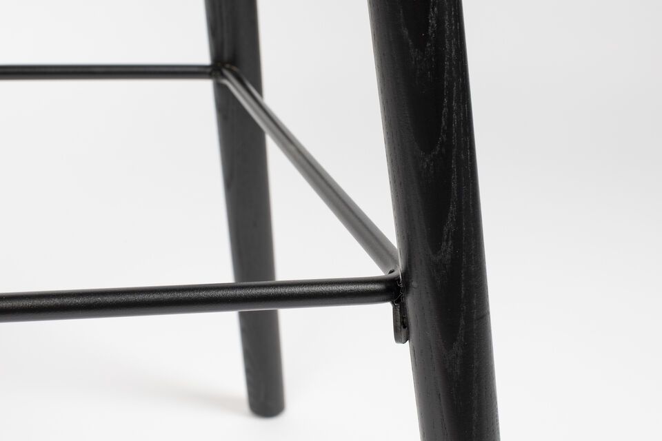 Chaise de bar en plastique noir Albert Kuip - 10