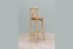 Miniature Chaise de bar en teck beige Luar 5