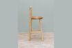 Miniature Chaise de bar en teck beige Luar 6